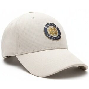 Warren Golf Course Notre Dame Ahead Performance Snapback Hat Cap Mid Fit